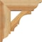 Ekena Millwork Balboa Traditional Rough Sawn Bracket w/ Offset Brace, Western Red Cedar, 6"W x 16"D x 16"H BKT0604X16X16BOA01RWR - alternate 2